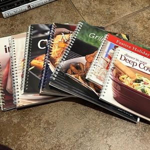 Pampered Chef cookbooks Set of 8